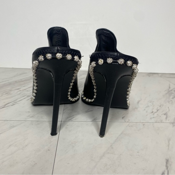 Steve Madden Venom Black Pointy Toe Heeled Mule 8 1/2 M - Picture 3 of 15